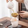 Fishtail Shape Tea Filter Wooden Handle Stainless Steel Tea Strainer Traditional Kung Fu Tea Ceremony Utensils Home Kitchen Tool