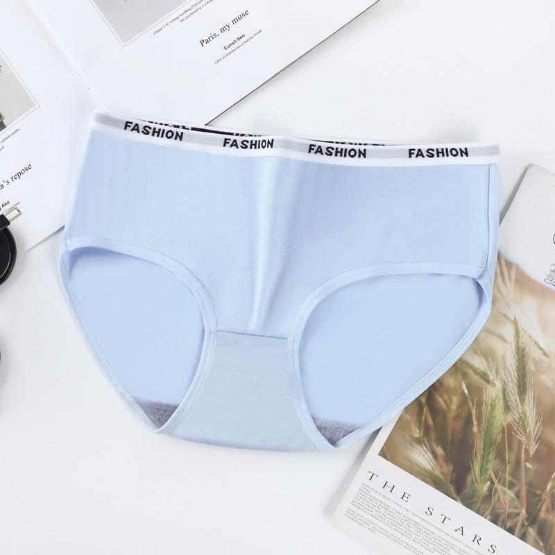 

Трусики женские милые однотонные в корейском и японском стиле со средней посадкой для подростков XL