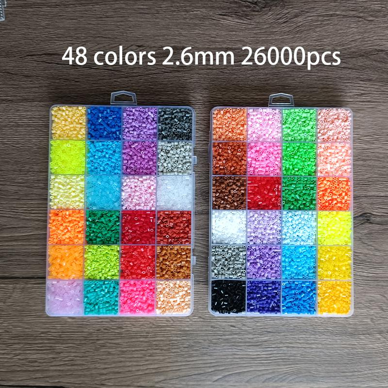 

Набор плавких бусин 24/48 цветов 2,6 мм 3D пиксельная головоломка железные бусины ручной работы поделки декор своими руками сделать головоломку высококачественные плавкие бусины