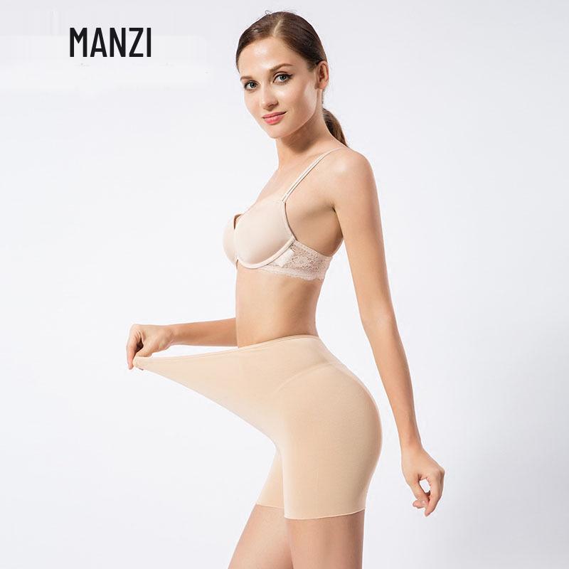 Manzi Women's Seamless Modal Safety Shorts - Anti-Exposure, Hip Lift, Thin Summer Base Layer Underwear