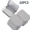 1-11pc Mini Metal Empty Storage Box Tin Plated Container With Hinged Lid Wedding Jewelry Pill Cases Portable Cosmetic Organizer