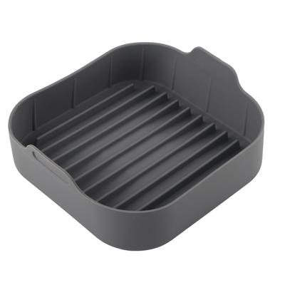 Fritteuse Silikontopf Ersatz Multifunktioneller Quadratischer Silikonkorb für 10-Zoll Fritteuse