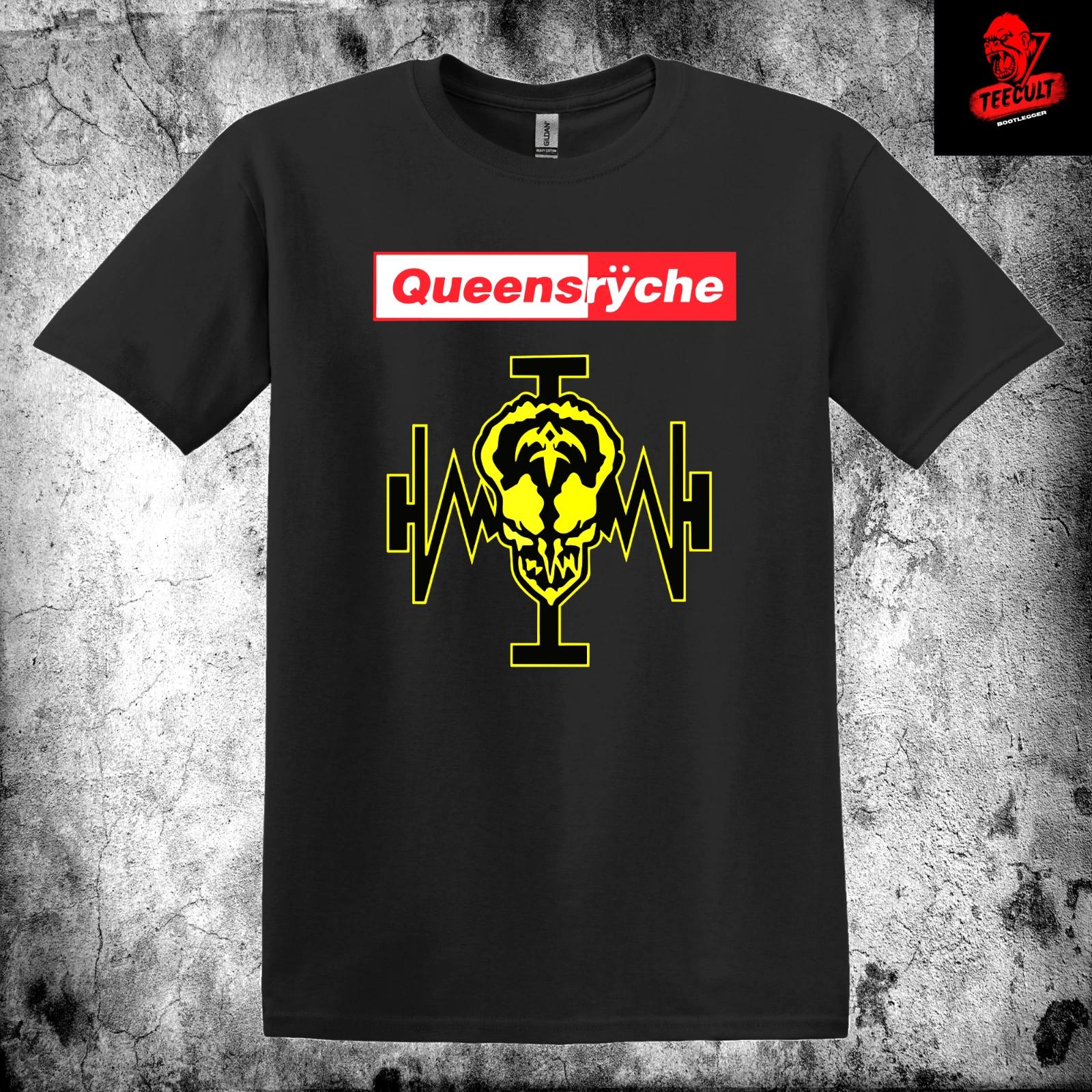 Men s and Women s T-shirts Queensryche Heavy Metal Rock Tee Unisex Heavy Cotton XL