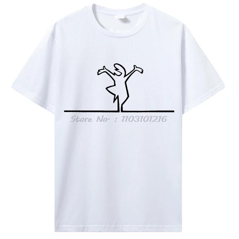 La Linea The Line Osvaldo Cavandoli TV T-shirt Casual Fitness T Shirt Cotton Tops Tees Oversized Unisex Tshirt Clothing