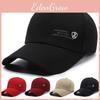 Letter F Embroidery Baseball Cap Sun Protection Hat Outdoor Solid Color Caps