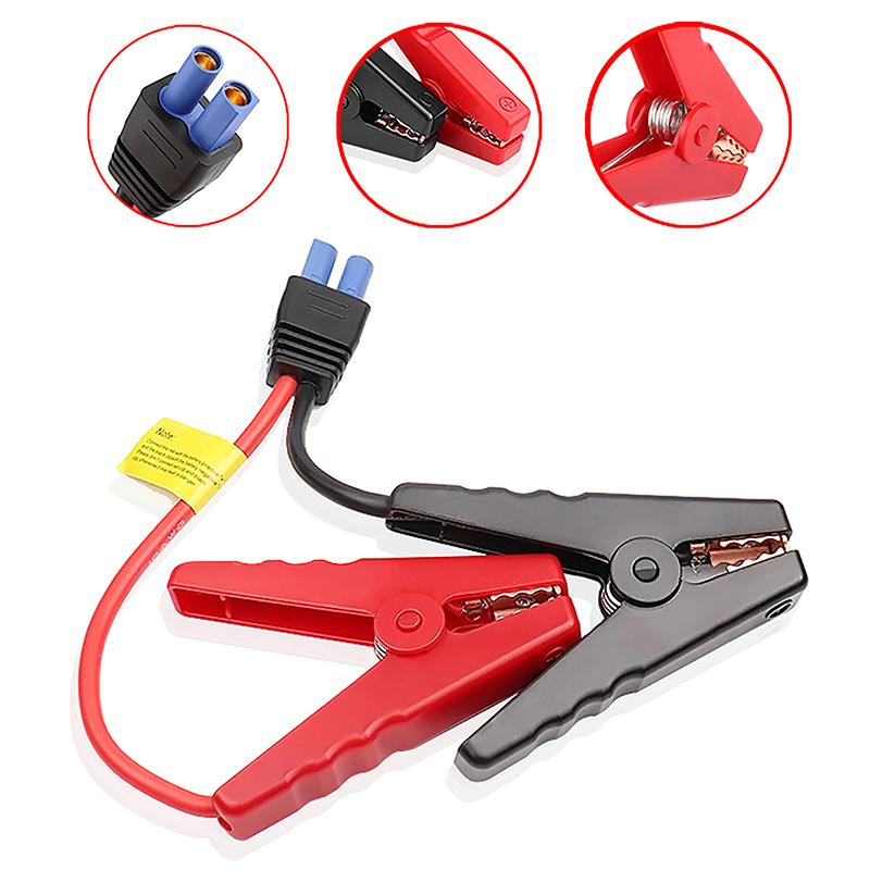 Krokodylki do awaryjnego rozruchu akumulatora z wtyczką EC5 12V urządzenie rozruchowe jump starter klipsy krokodylkowe do samochodów ciężarowych