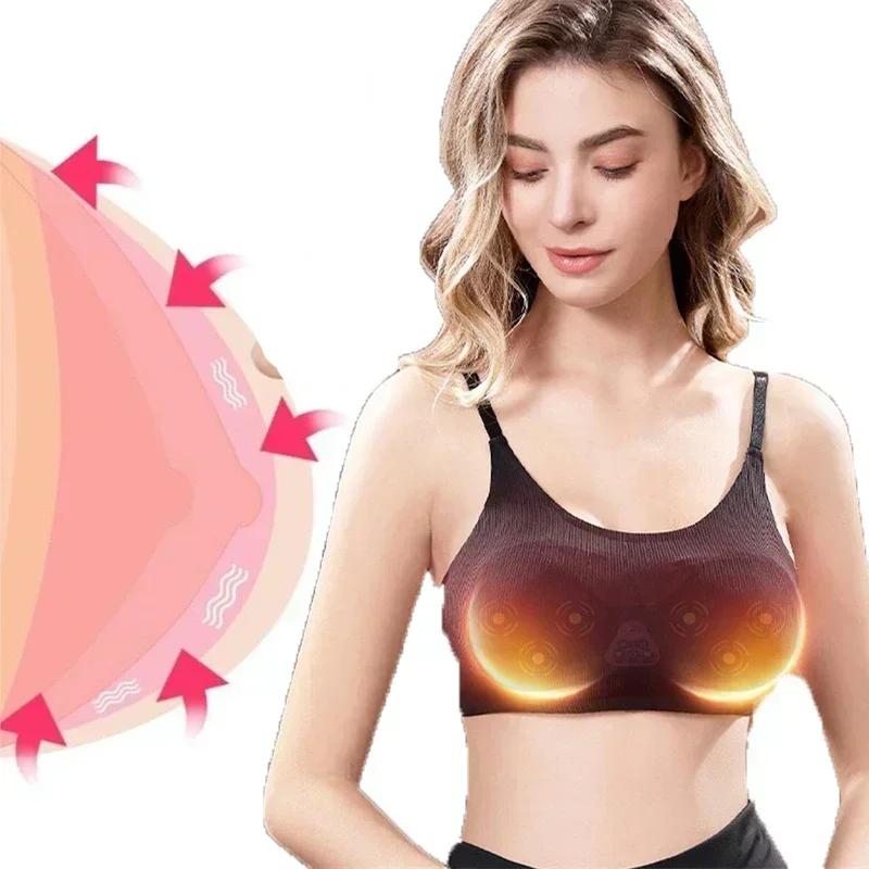 Electric Breast Enlarging Massager Bra Vibration Chest Massager Breast Enhancement Instrument Breast Heat Stimulator Ealth Care