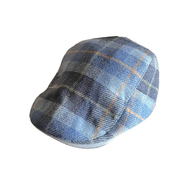 Retro Autumn Fashion Checkered Pattern Women Casual Beret For Use Outdoor