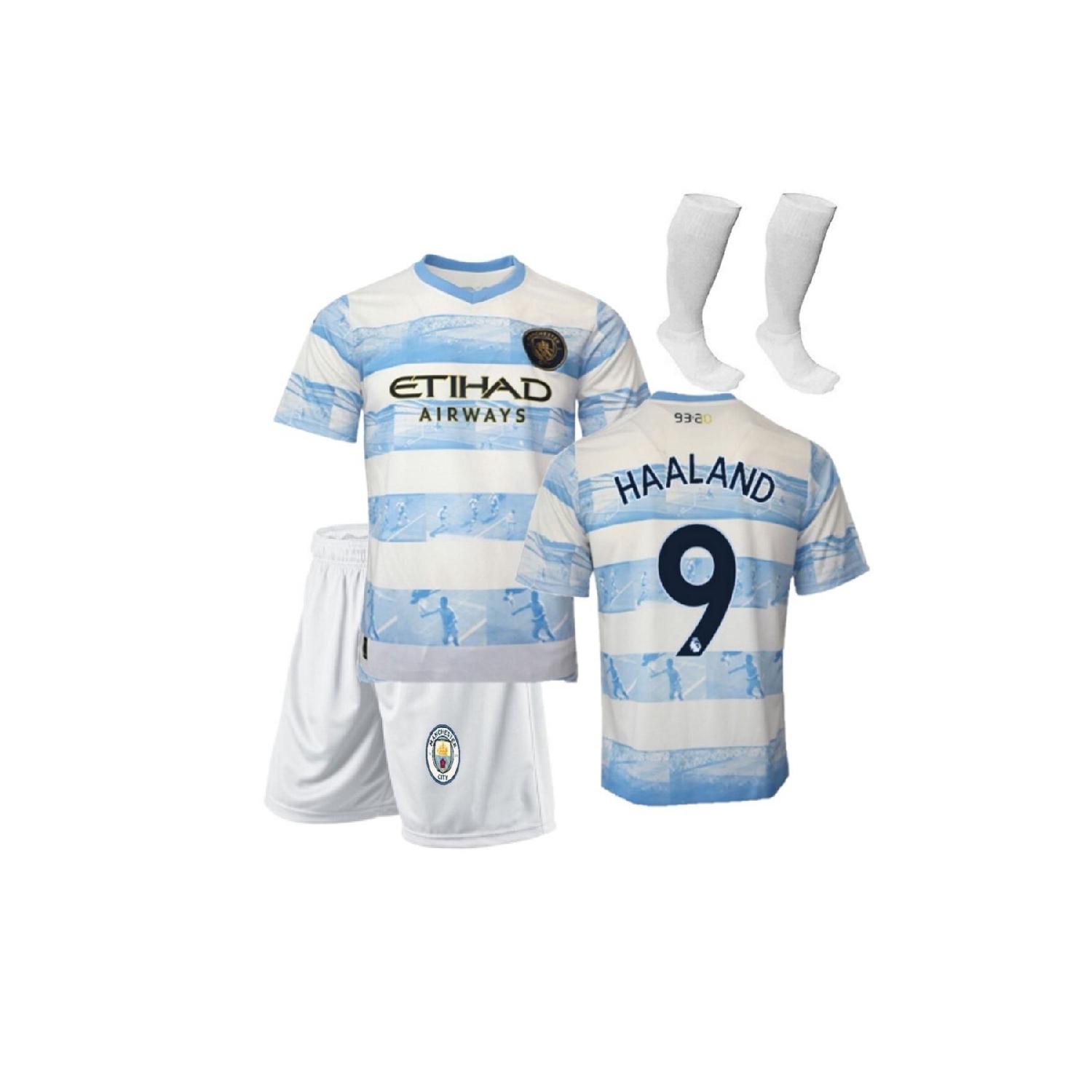 

Детский комплект из трикотажных шорт и леггинсов Manchester City Haaland
