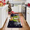 1 szt. Maty kuchenne przeciw zmęczeniu, Wodoodporna, antypoślizgowa, gruba, amortyzowana mata kuchenna z nadrukiem świątecznego kota, Wytrzymała, komfortowa mata do stania do kuchni