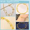 60Pcs Rack Plating Star Brass Beads, Long-Lasting Plated, Cadmium Free & Lead Free, Real 18K Gold Plated, 8x8x2.5mm, Hole: 1mm