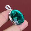 Faceted chrome diopside pendant gemstone dainty pendant 925 sterling silver pendant handmade jewelry latest design pendant gifts for friend