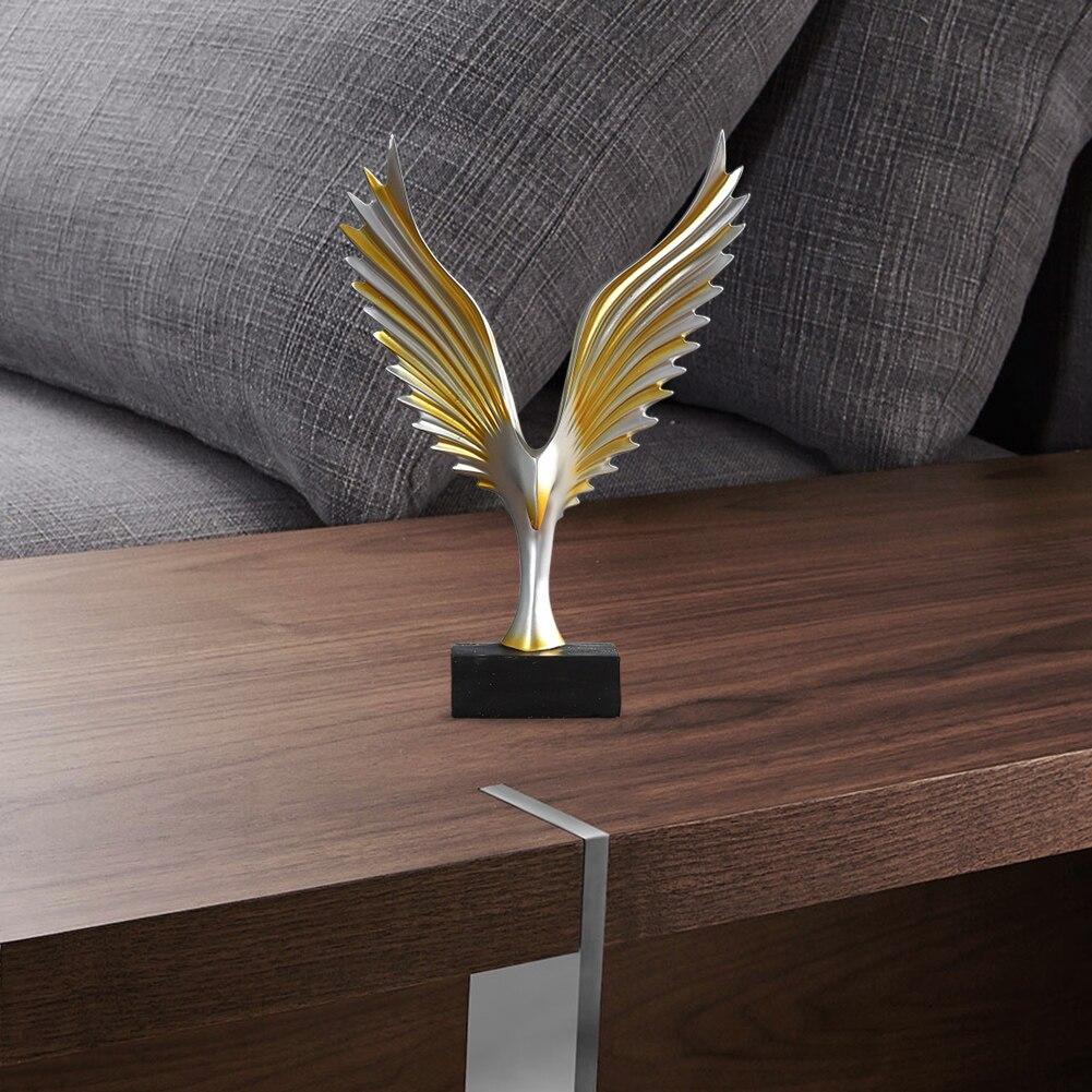 Harz Adlerflügel Kunstmodell Skulptur Tierflügel Heimdekoration Handwerk Wohnzimmer Büro Arbeitszimmer Schreibtischornamente Geschenke
