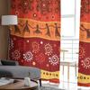 Helle Tüllvorhänge im afrikanischen Stil für die Wohnzimmerdekoration, Vorhang für das Zimmer, Schlafzimmer, Küche, Voile-Organza-Vorhänge