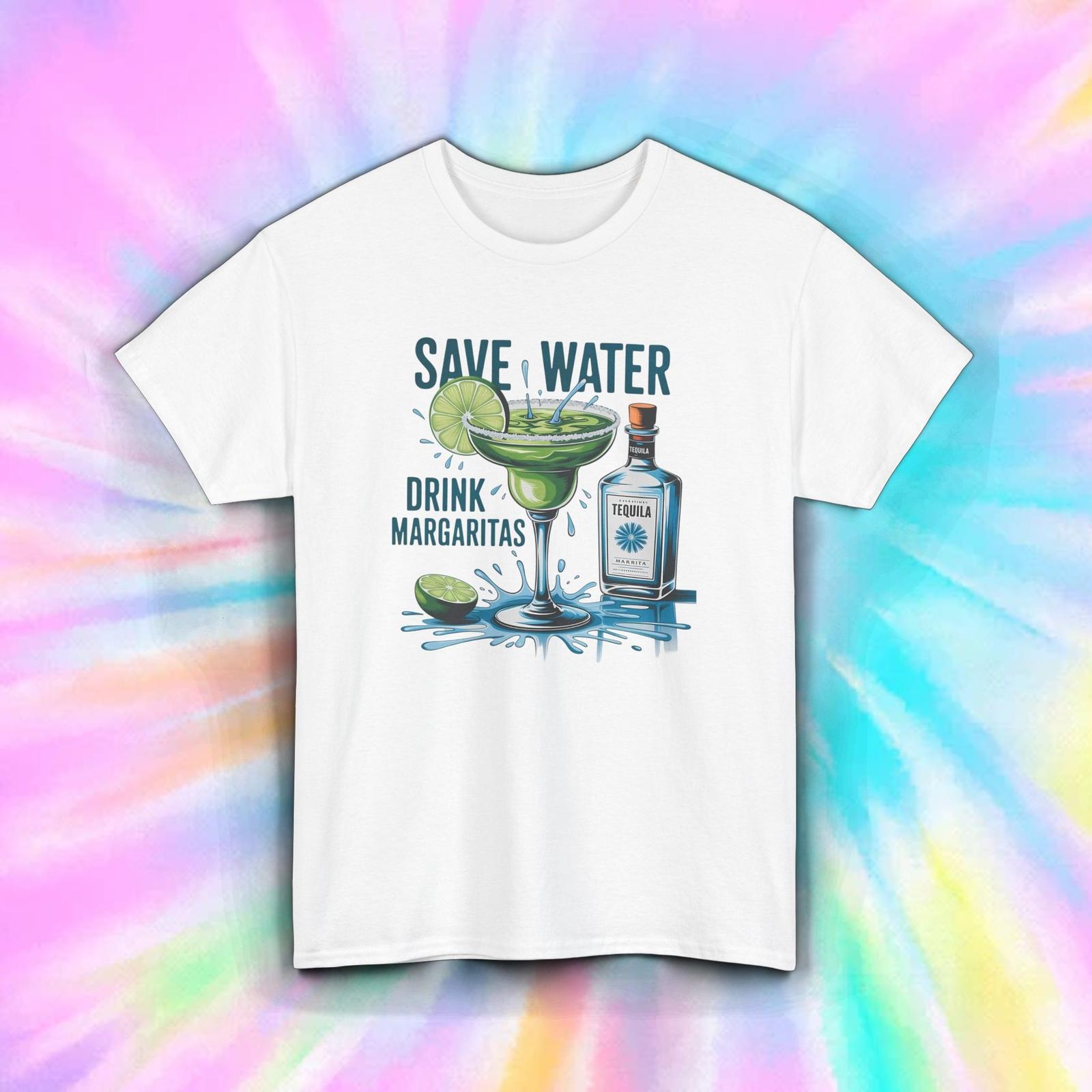 Save Water Drink Margaritas Shirt Funny Cocktail Tequila Summer Tee S-5XL XXXXL