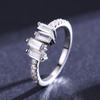 Tancise Classic 925 Sterling Silver  Zircon Ring Ladies Jewelry Wedding Promise Party Gift