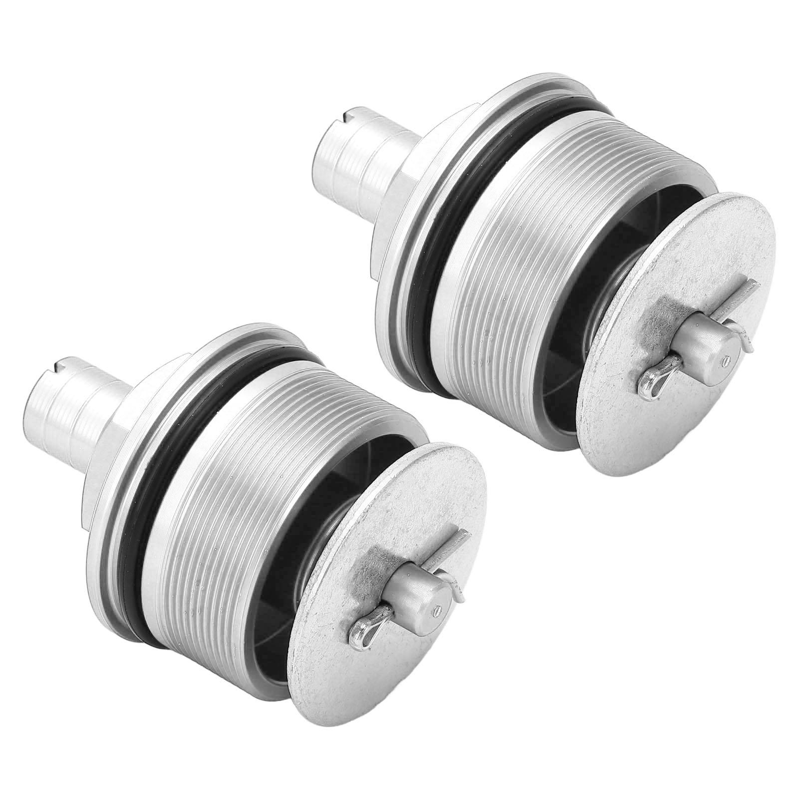 2 шт. Крышка преднатяга вилки Металлические регуляторы переднего амортизатора Болты крышки трубки для CB400 серебряный