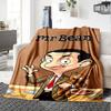 1 Stück Mr Beans Video Adventures Flanelldecke für Super Weichen Niedlichen Komfortdecke für Reisebettwäsche Couch Sofa Decke Y73044
