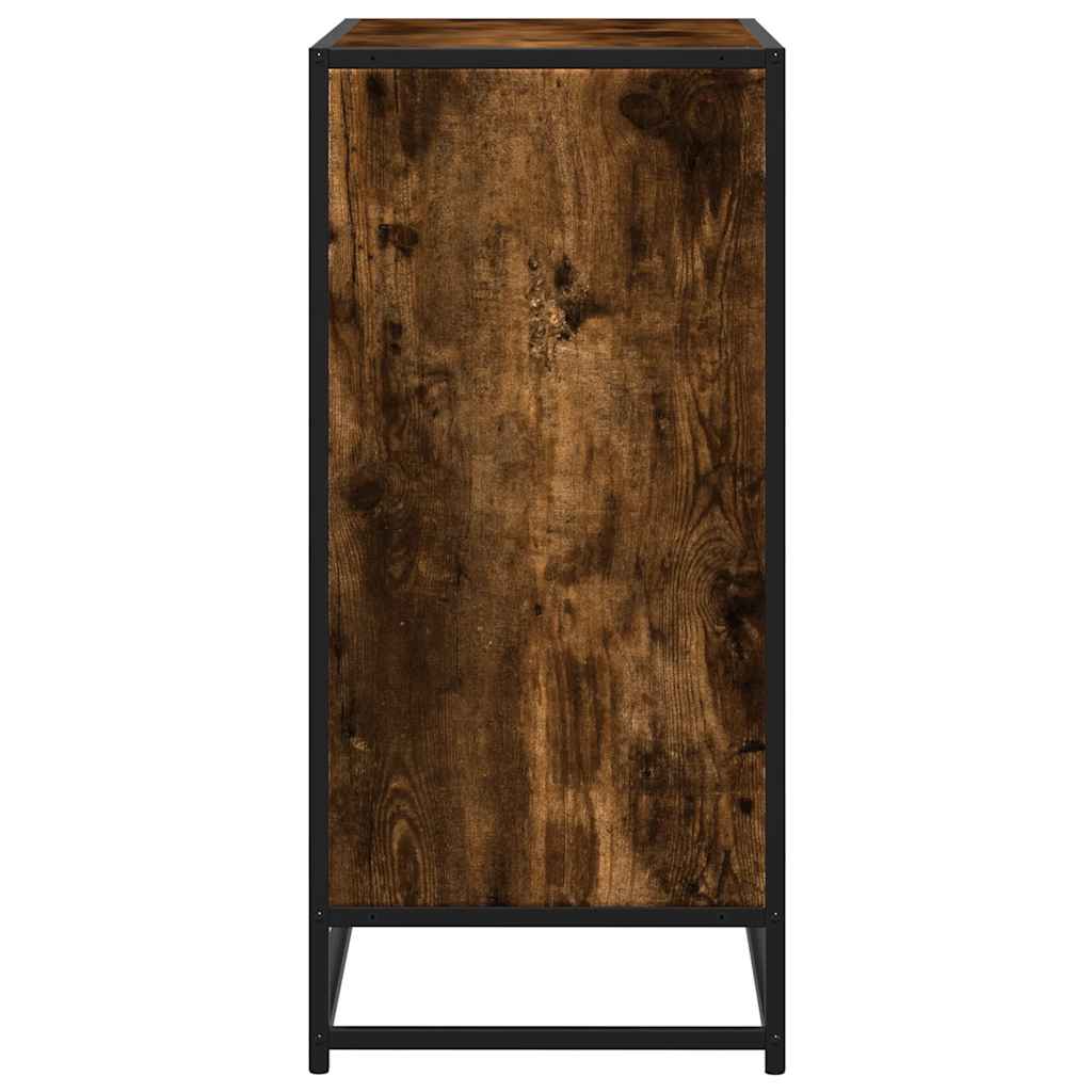 Vidaxl Komoda, Przydymiony Dąb, 62X35X76 Cm, Materiał Drewnopochodny