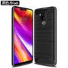 Applicable To LG G1 ThinQ Mobile Phone Case LG G1ThinQ Protective Case, Carbon Fiber Brushed Pattern TPU Anti-drop Case