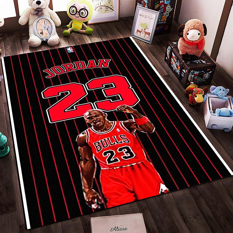 "Basketball Legend 23 Printed Non-slip Rug" Non-slip rug suitable for living room and bedroom sofas.