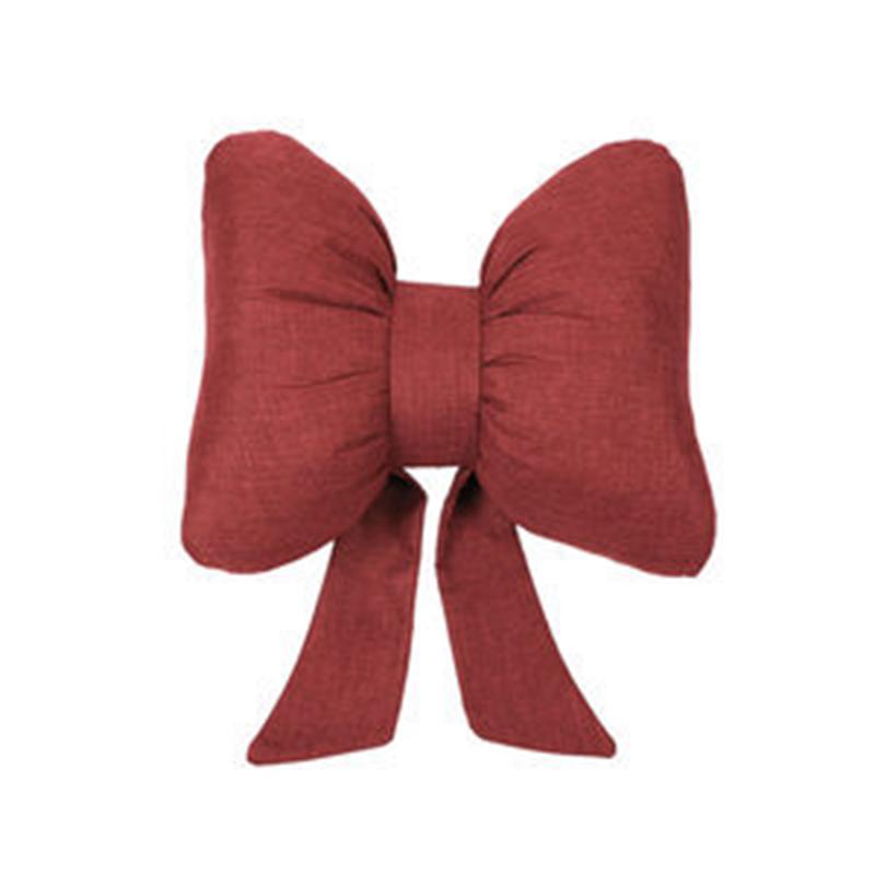 Розовая плюшевая подушка-бант для дивана мягкая и удобная поддержка поясницы для офисного кресла милая подушка для гостиной спальни 41x31cm 10670₽