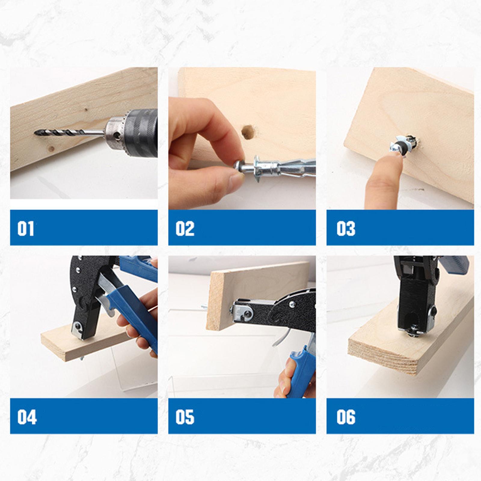 

Инструмент для установки металлических анкеров для стен с полыми болтами Mollys Набор винтов для анкеров для гипсокартона CavityAnchors F