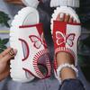 Large size new fly-woven fish mouth sandals platform mesh butterfly embroidered sandals foot cover women's sandals
