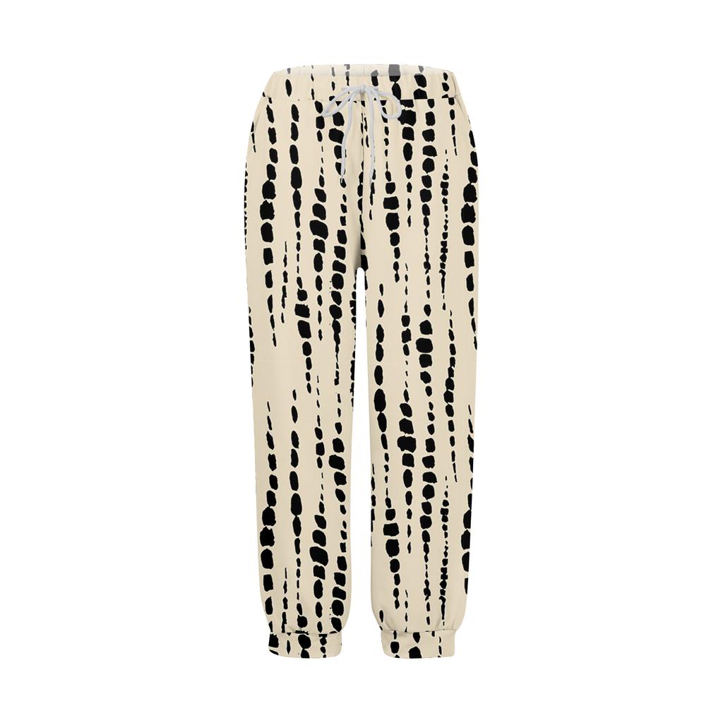 Women's Casual Fashion Home Christmas Print Plush Sweatpants