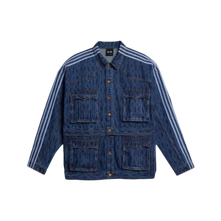 adidas originals x IVY PARK Crossover Cotton Loose Detachable Denim Jacket Blue Unisex H61700 S
