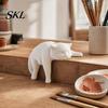 Creative Cat Statue for Tabletop 3D Printed Lazy Figurine, Sleeping Kitten Desk Decor, Cute Animal Modern Ornament Home Office, DIY Paintable