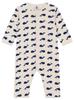Drukowany pajacyk bez stóp A09M1 3 miesiące 60cm [Petit Bateau] Beżowy/Granatowy
