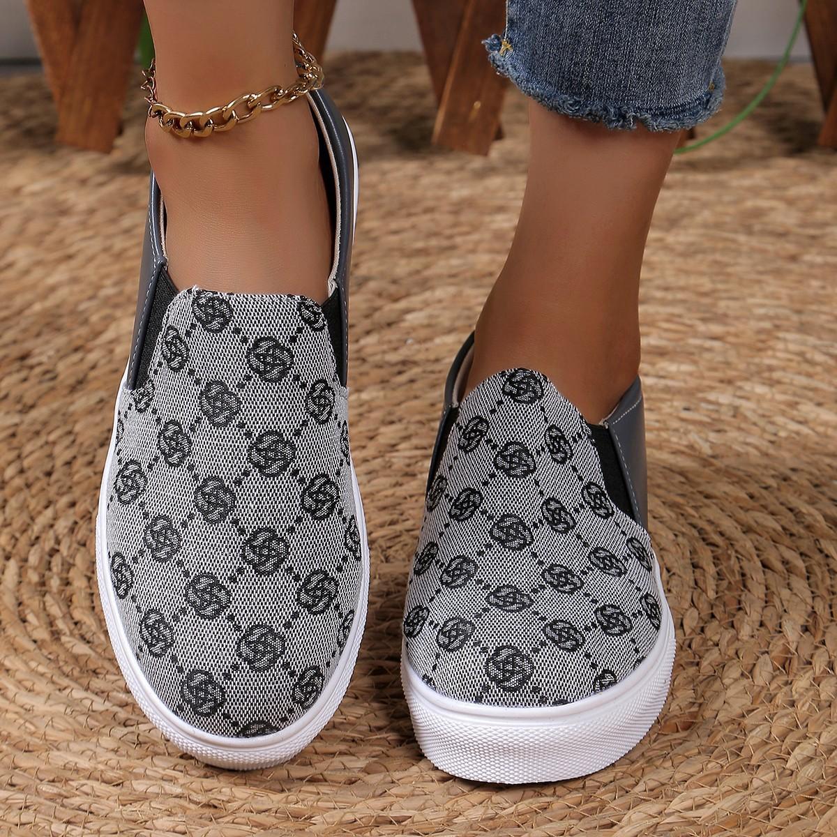

Large size spring and summer fashion new pattern design women s shoes casual board shoes men s and women s same casual shoes 36 серый
