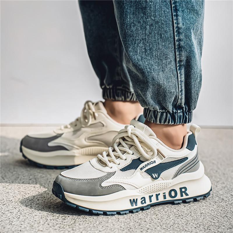 Warrior Casual Commuting Fashion Simple Trendy Versatile Non-Slip Wear-Resistant Breathable Low-Top Lifestyle Shoes Men Sneaker WXY(S)-4785N02