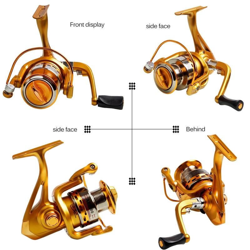 Fishing Reel Spinning Reel 13+1BB 5.5:1 Bass Fishing Reel Left Right Hand Light Weight Fishing Reel
