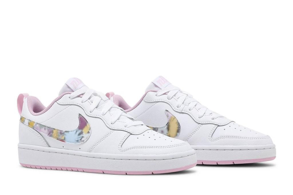 Nike Court Borough Low 2 SE GS 'Floral Swoosh' CK5426-100 Kids Shoes