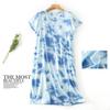 Plus size Estate Donna Camicia da notte Manica corta Simpatico cartone animato pigiameria dolce O Collo Camicie da notte Pigiama Pigiama da donna in cotone