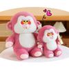 Entzückendes rosa Gorilla-Plüschtier für Kinder und Mädchen mit weichem Kurzplüschstoff