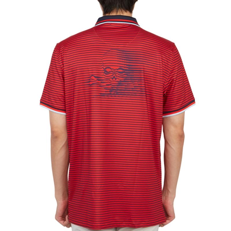 Galleria G Fore Pore Golfwear Męska koszulka z krótkim rękawem i kołnierzykiem S Kołnierzyk G4mS23k061a Poppy