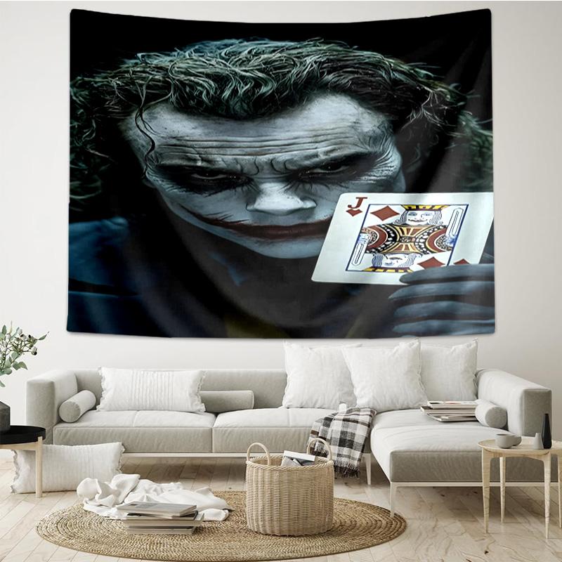 Jo-ker In Green Suit Tapestry, Unique Design Tapestry, Wall Decor for Bedroom,Livingroom, Playroom,Heartwarming Fan Holiday Gifts