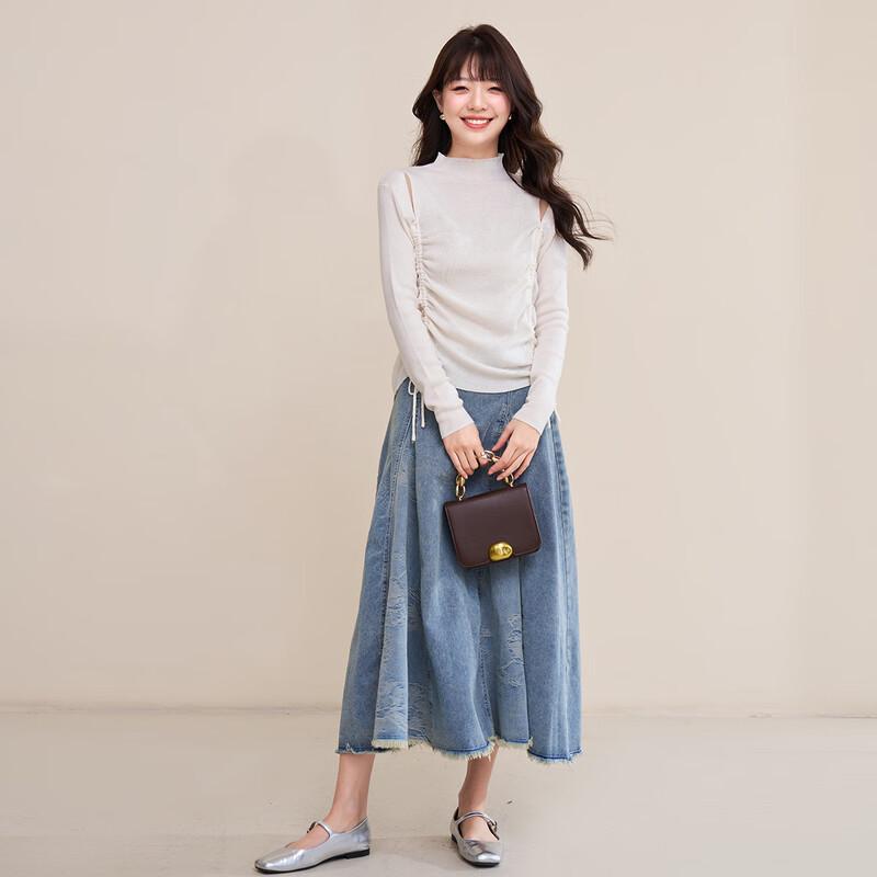 

Mocana Women s Long Sleeve Knit Sweater MKNJD2542 One Size