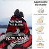 1PC Custom Name Blanket Portland Blazers Artwork Flannel Blankets Patterns Throw Blanket All-Season Soft Gift for Couch, Bed, Camping, Birthday Gifts