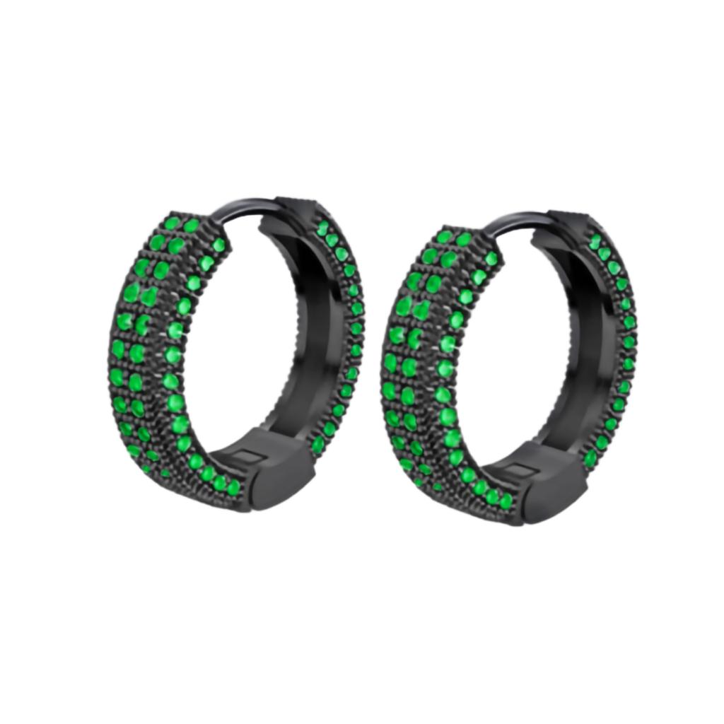 Earrings With Statement Microinlaid Zircon Stones For Both Men Women And