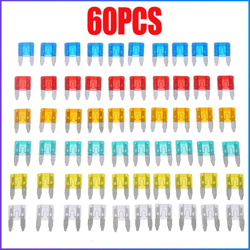 60-240 Stück Auto-Mini-Sicherungen für Autos, Klingensicherungen, Auto-Sicherungssatz, 5 A, 10 A, 15 A, 20 A, 25 A, 30 A, gemischter Satz, Sicherungssatz, LKW-Teile