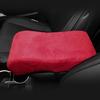 Suede Plush Car Armrest Box Cushion Heightening General Memory Foam Auto Armrest Cover Pad Hand Support Interior Accessories