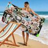 Name Custom Seventeen Print Beach Towel, Large Soft Quick Dry Towel for Beach Camping Swimming