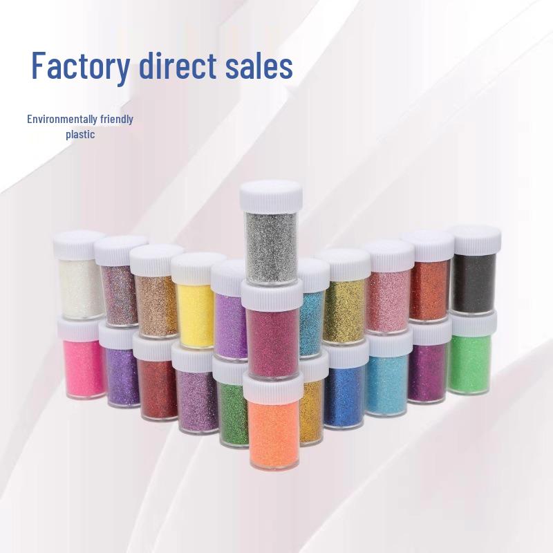 Gold & Silver Nail Art Glitter, Sparkle & Sequin Powder - 20g Bottle, Perfect for DIY Crafts Yellow 20g