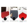 Floor Mat Anti-Slip Design Ultra-Thin Profile Door Mat Moisture-absorbing Entry Rug Sand-proof Entrance Mat