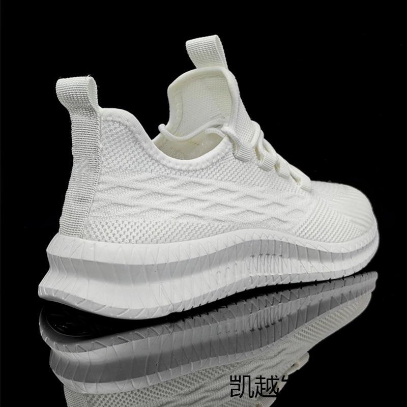 Flying woven mesh sneakers summer new large size men's sports and leisure shoes Men'