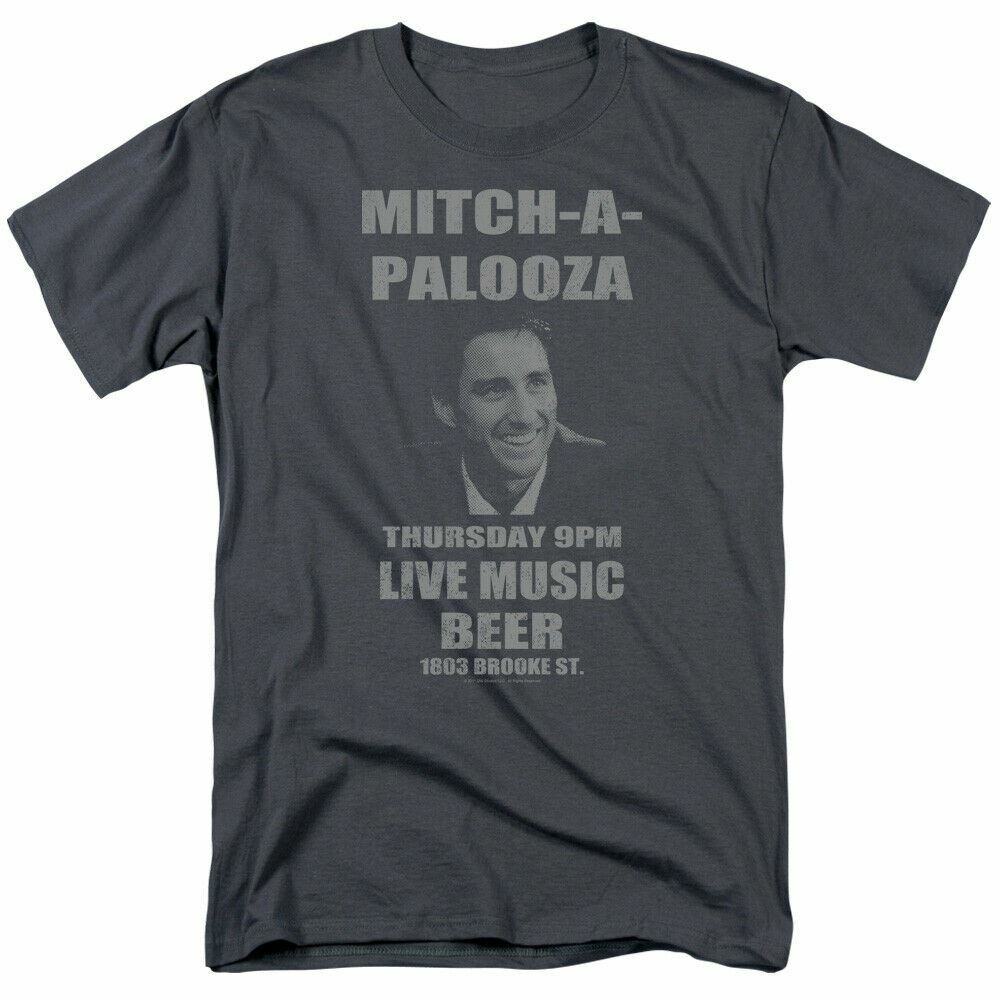 

26 Old School Mitchapalooza T Shirt Licensed Comedy Movie Retro College Charcoal Unisex T-Shirt L
